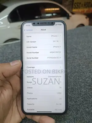 Apple iPhone X 64 GB Black