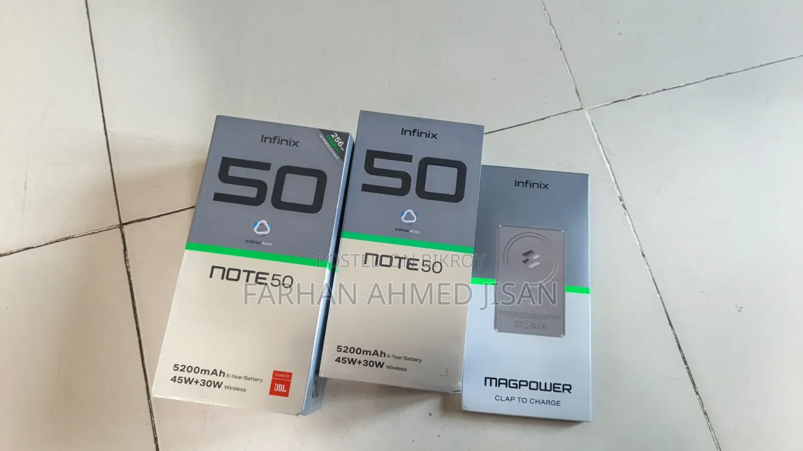Infinix Note 50 4G 256 GB Silver