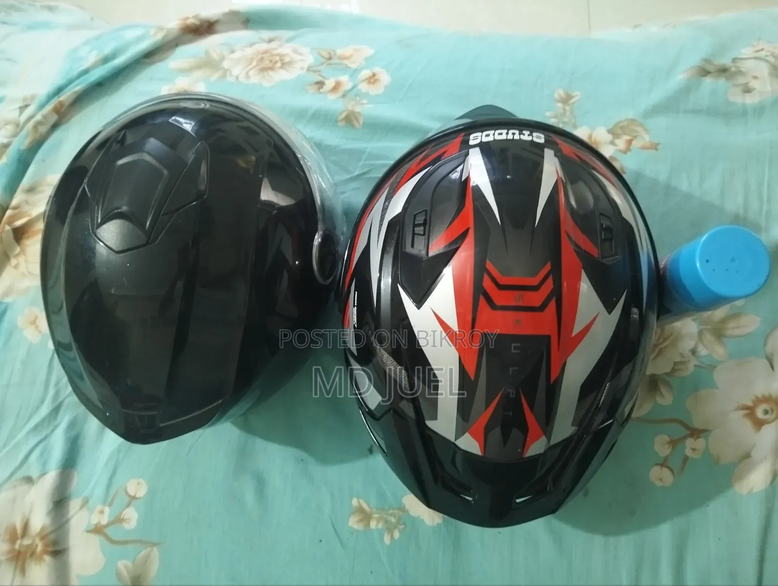 Two brand new helmets with free chain lube