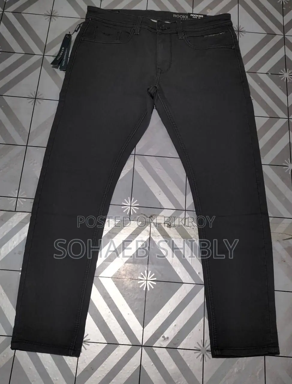 Men's Spandex Over Sized Denim Long Pant