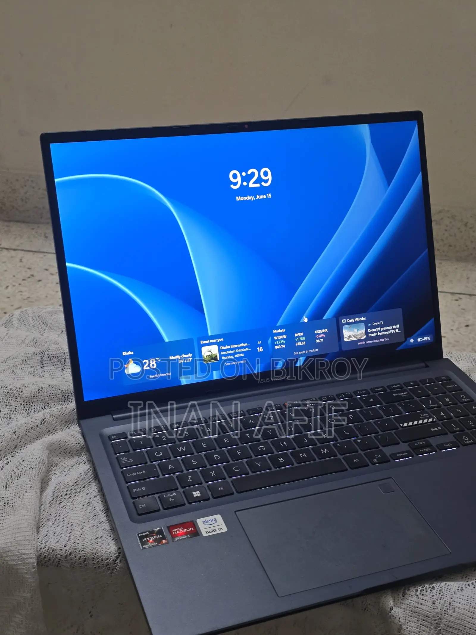 Laptop Asus Vivobook 16 8GB AMD Ryzen 5 SSD 512GB