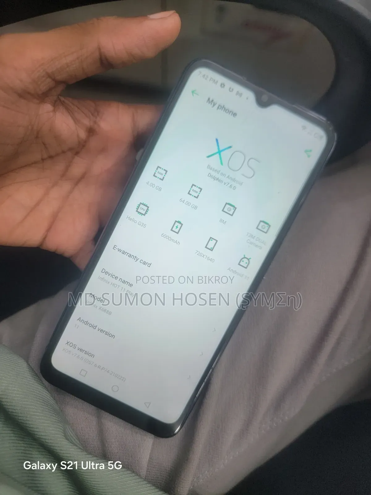 Infinix Hot 11 Play 64 GB Blue