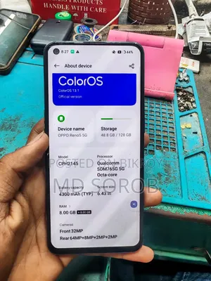 অপো রেনো ৫ ১২৮ জিবি ব্লু