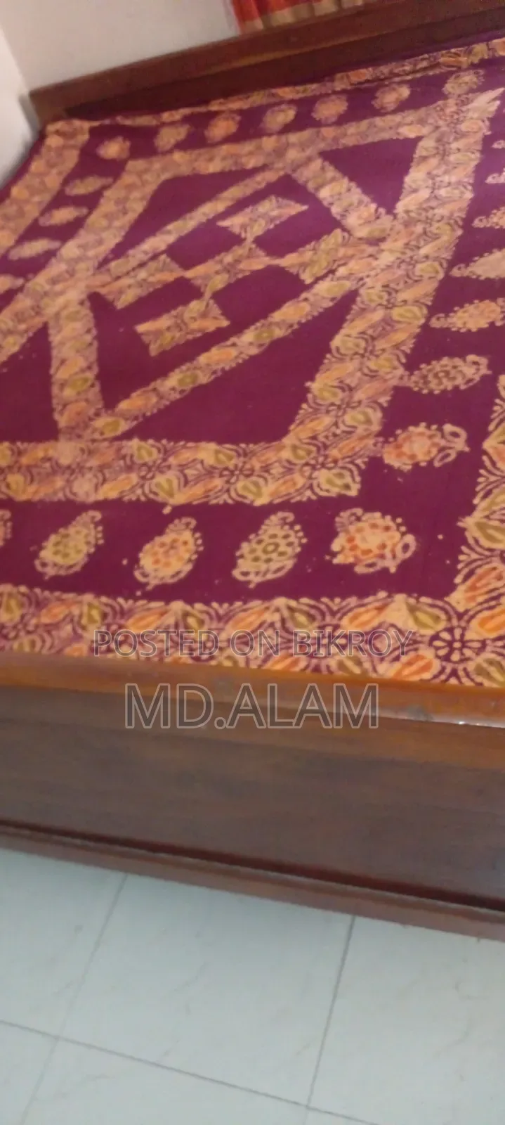 Teak Wood Bed 6/7 Feet