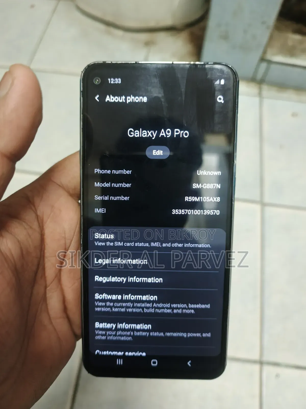 Samsung Galaxy A9 Pro (2019) 128 GB Black