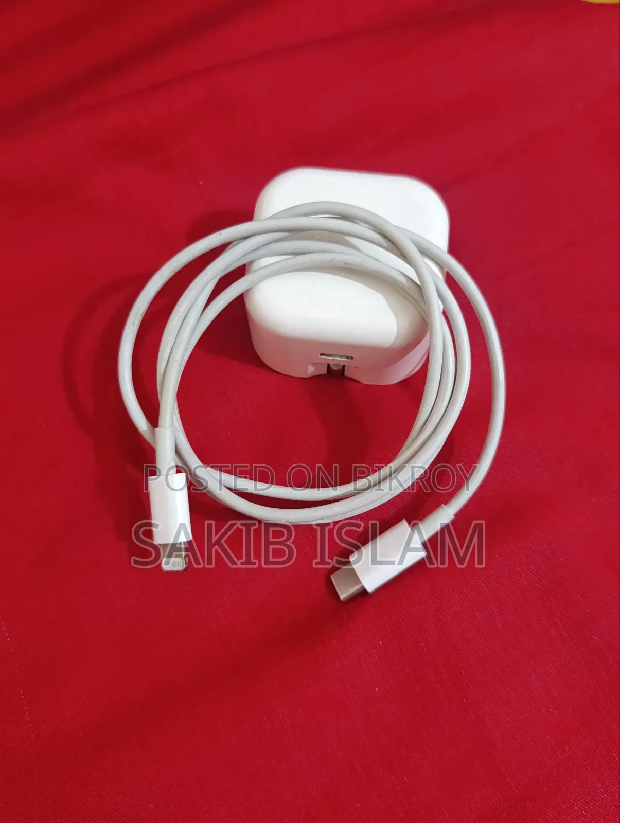 Apple Original 20w Usb-C Power Adapter + Lightning Cable (Used)
