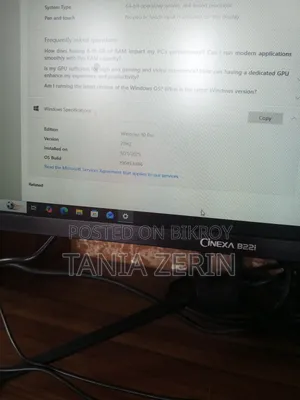 নতুন ডেস্কটপ কম্পিউটার ৮জিবি ইন্টেল কোর I5 HDD ১২৮জিবি