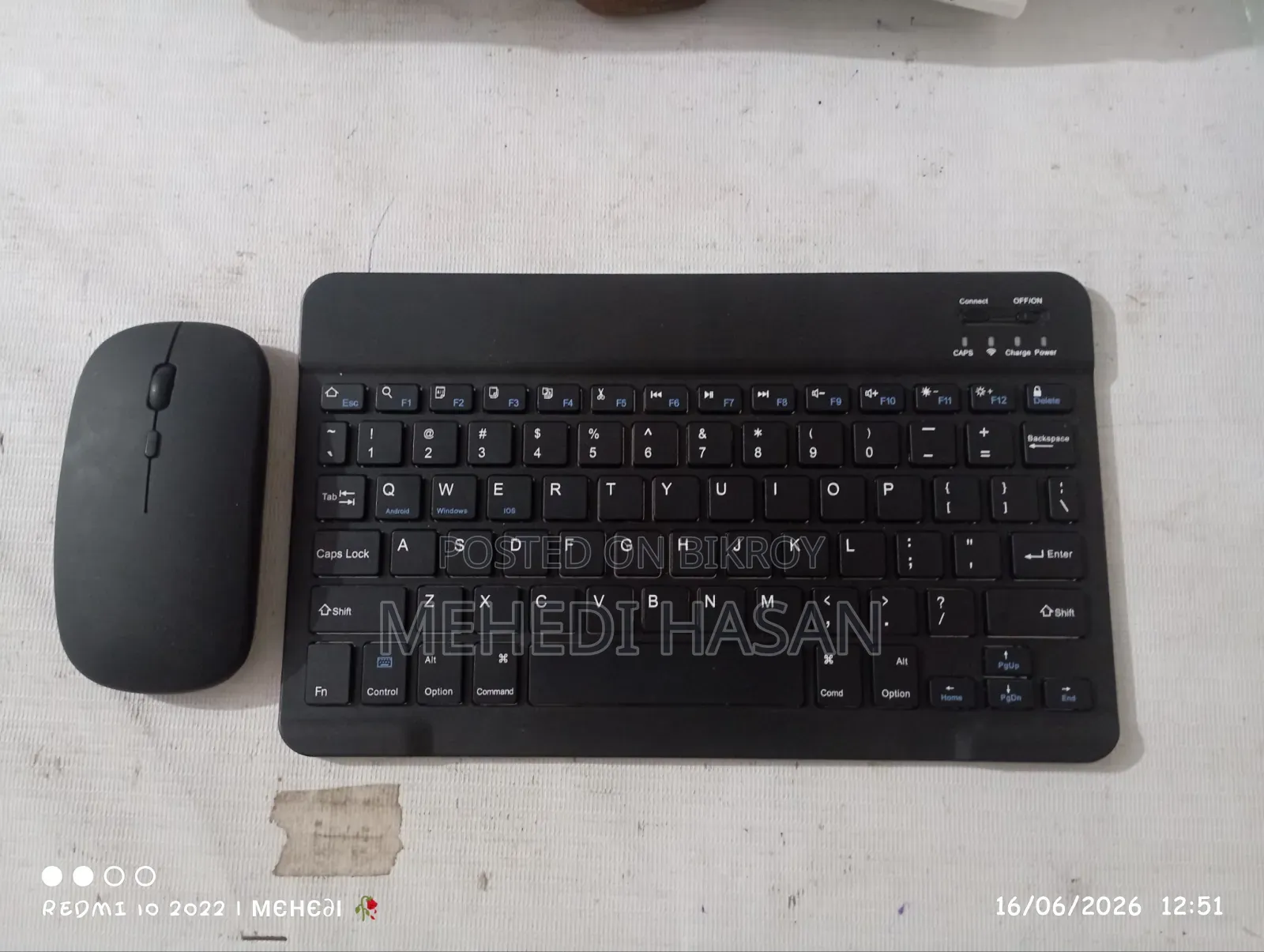 Bluetooth Keyboard Mouse Combo