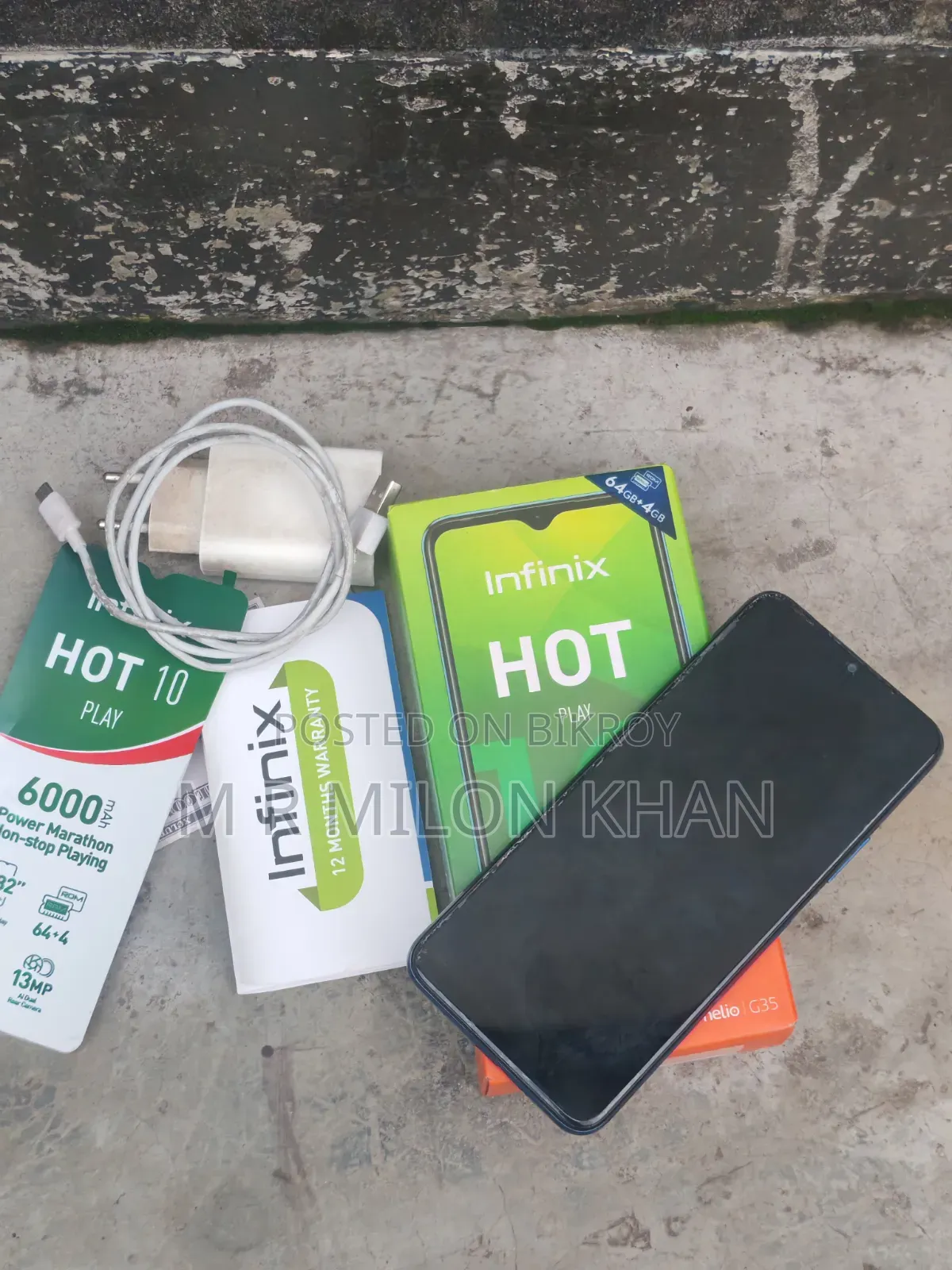 Infinix Hot 10 Play 64 GB Blue