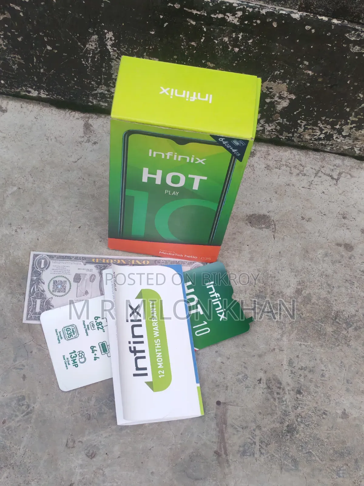 Infinix Hot 10 Play 64 GB Blue