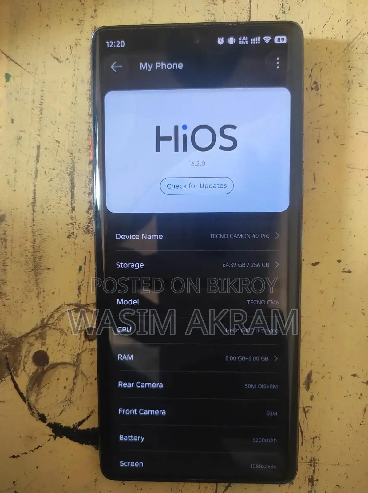 Tecno Camon 40 Pro 4G 256 GB Gray