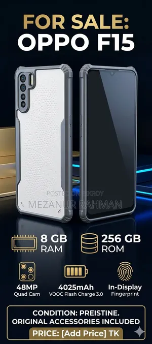 Oppo F15 256 GB Black