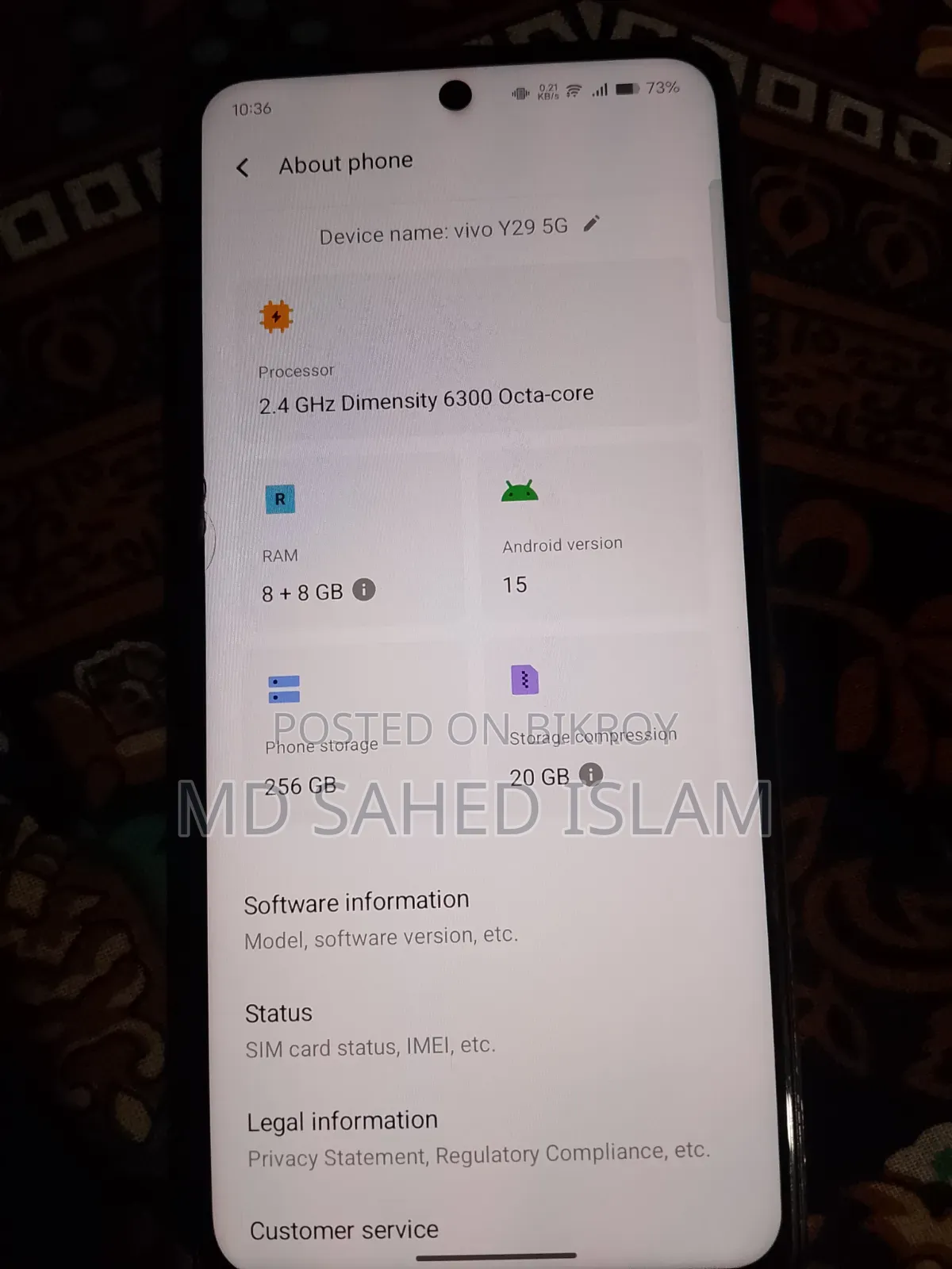 Vivo Y29 256 GB Rose Gold