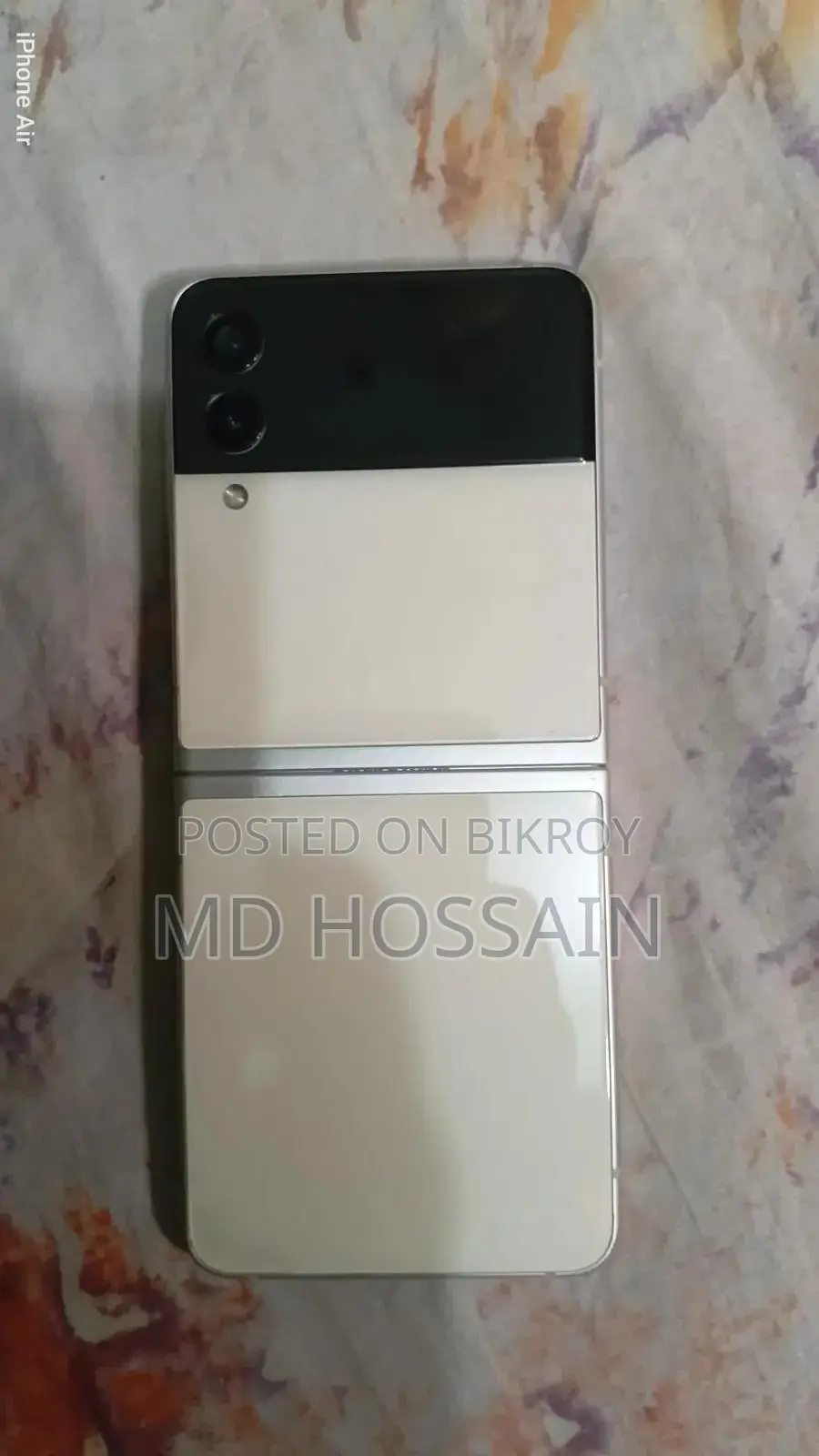 স্যামসাং গ্যালাক্সি জেড ফ্লিপ৩ ৫জি ২৫৬ জিবি গোল্ড