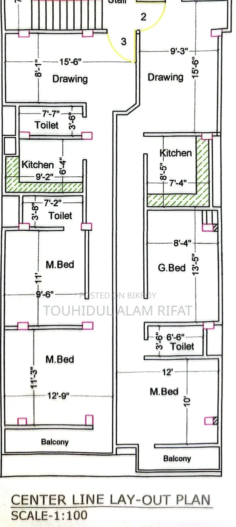 6-bedroom Apartment in Chandgaon for rent