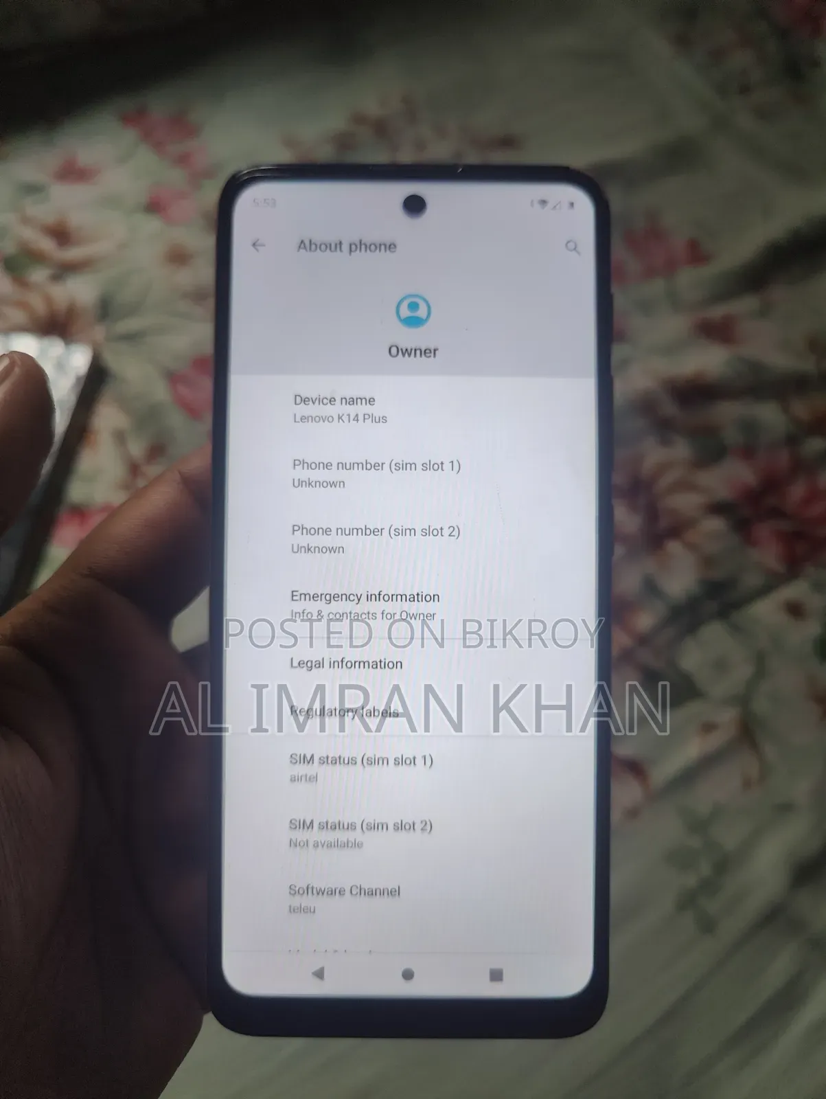 Lenovo K14 Plus 64 GB Gray