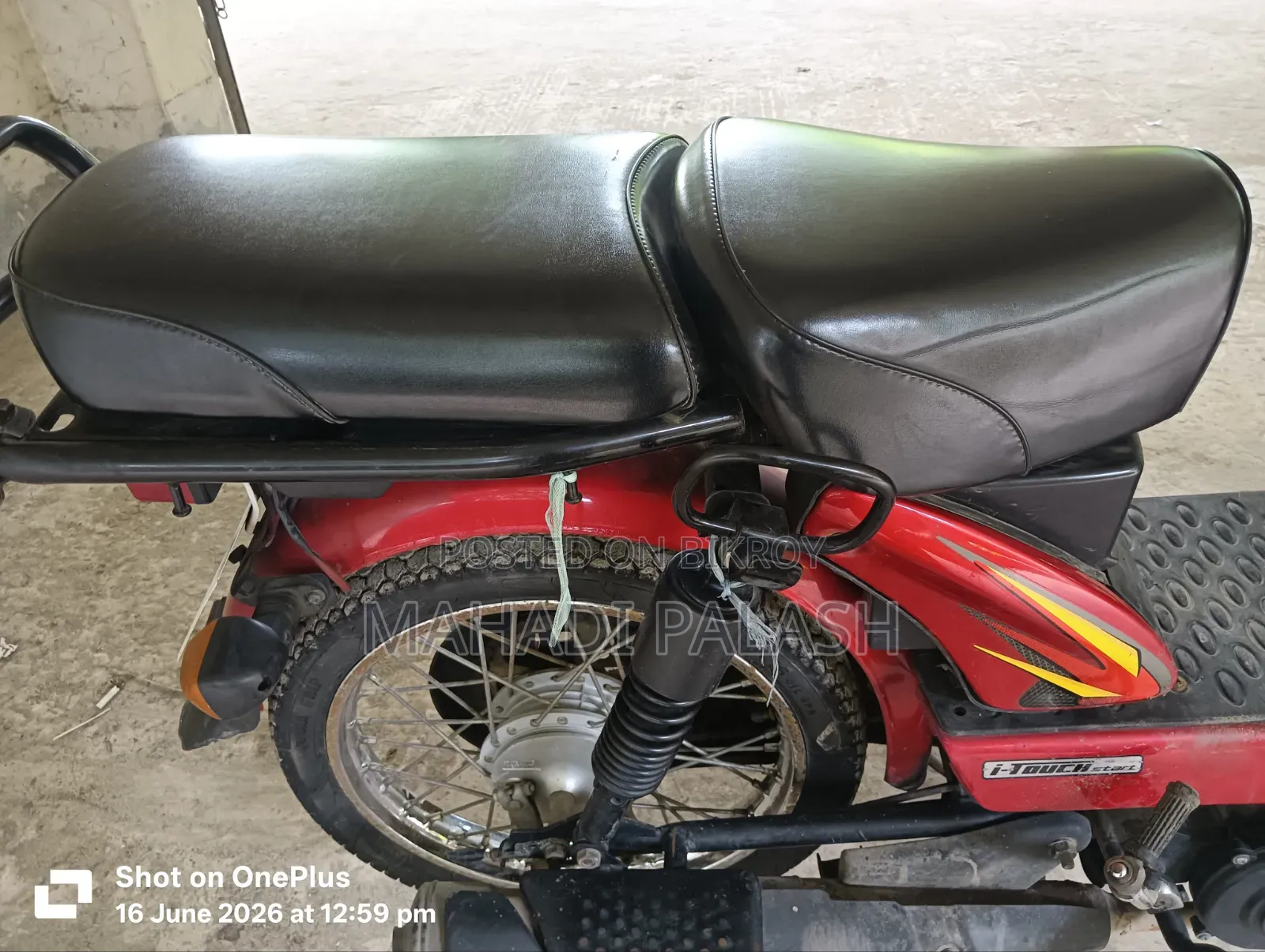 TVS XL 100 i-Touch 2021 Red