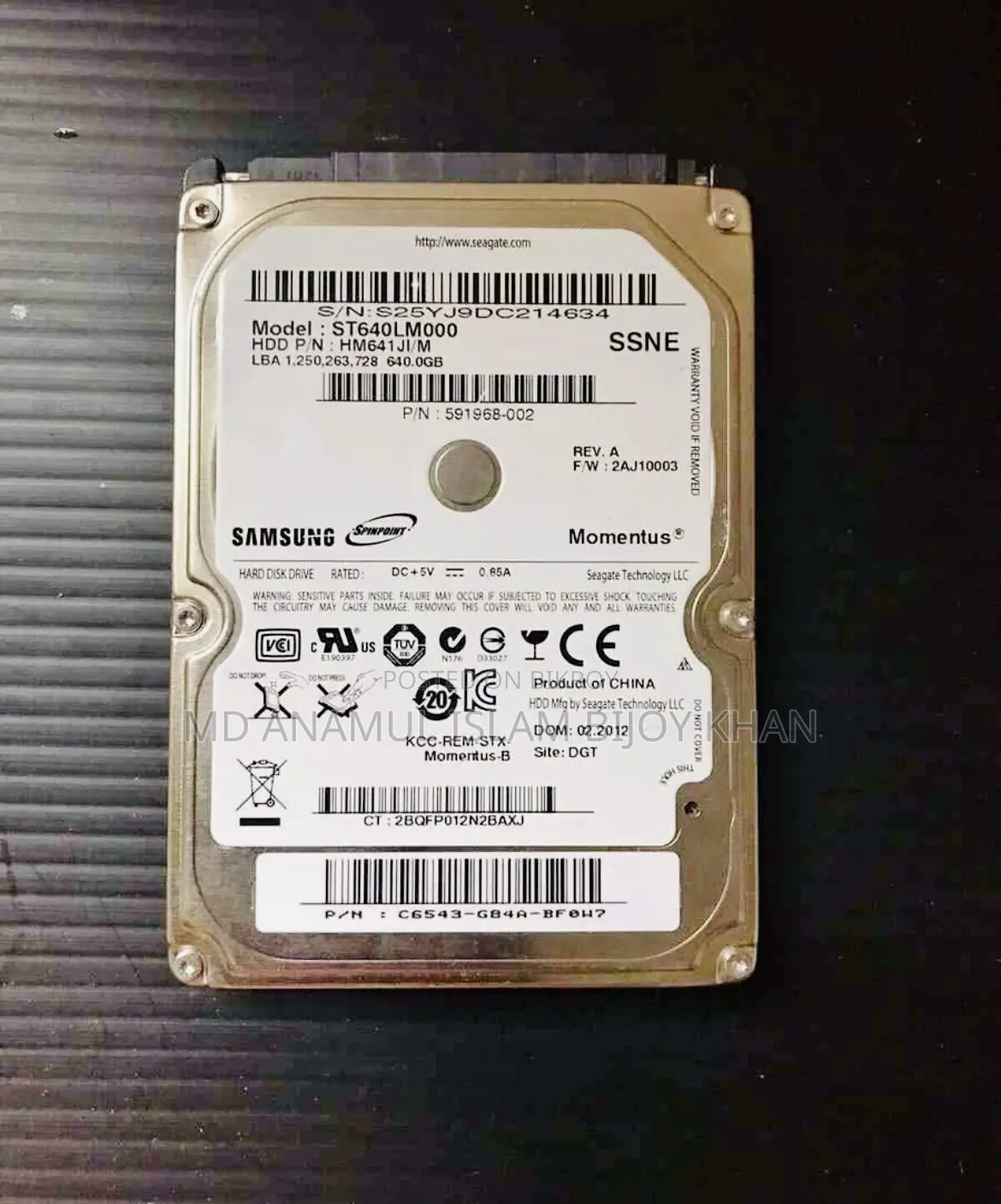 Samsung Hard Disk 500gb