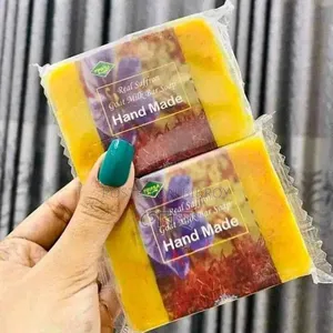 Hand Made Real Saffron Goat Milk Bar Soap