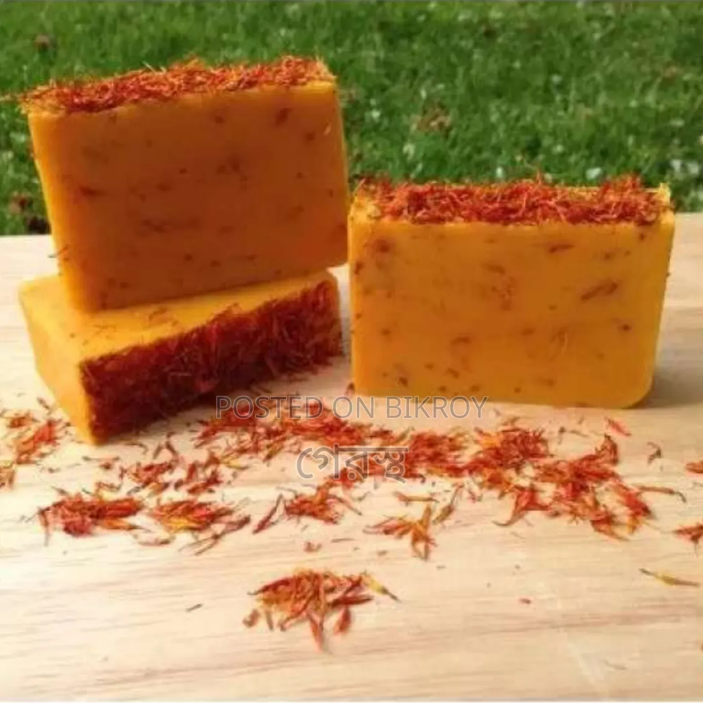 Hand Made Real Saffron Goat Milk Bar Soap