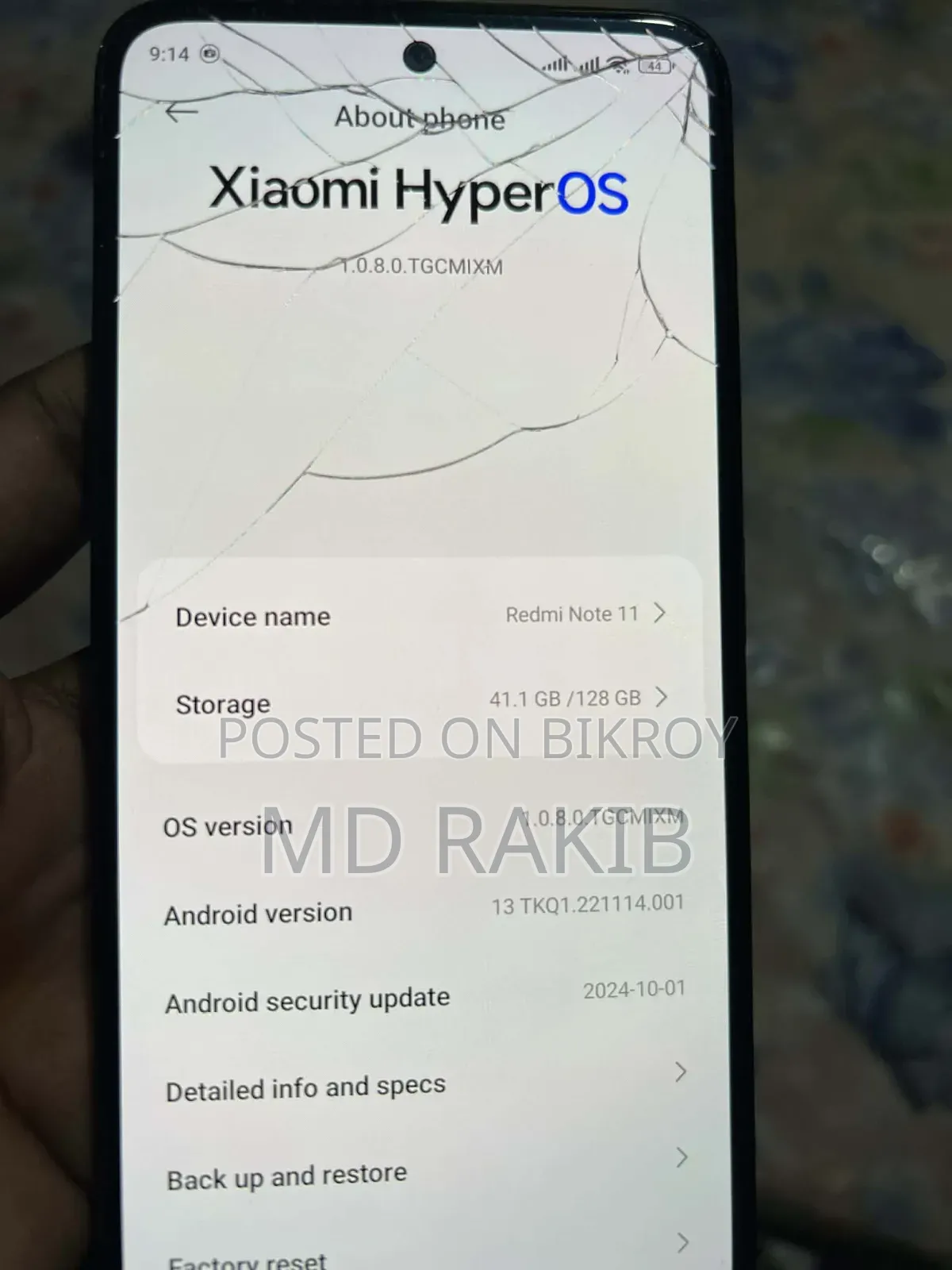 Xiaomi Redmi Note 11 128 GB Black