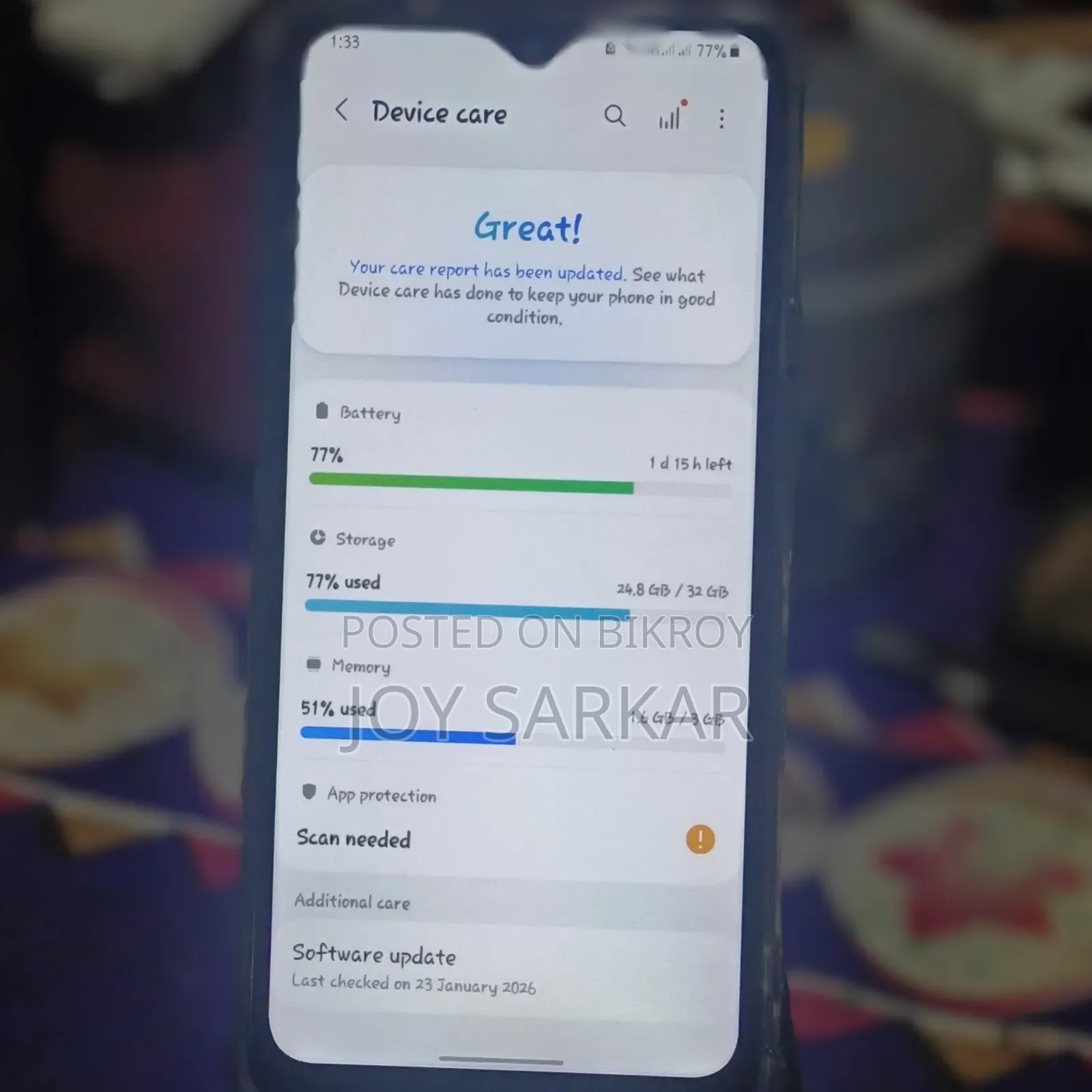 Samsung Galaxy A20s 32 GB Blue