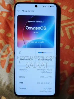 OnePlus Nord CE4 128 GB Blue