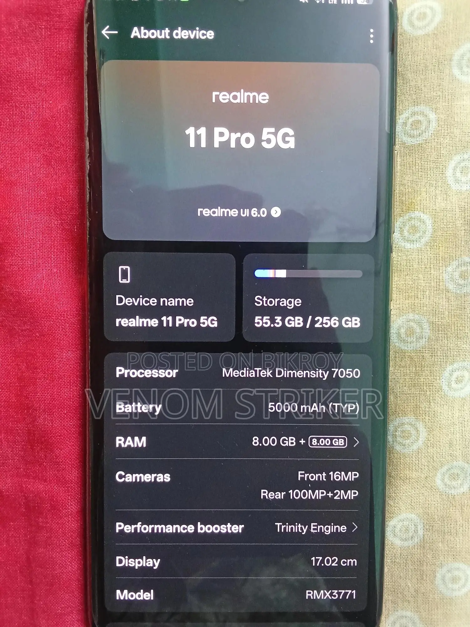 Realme 11 Pro 256 GB Gold
