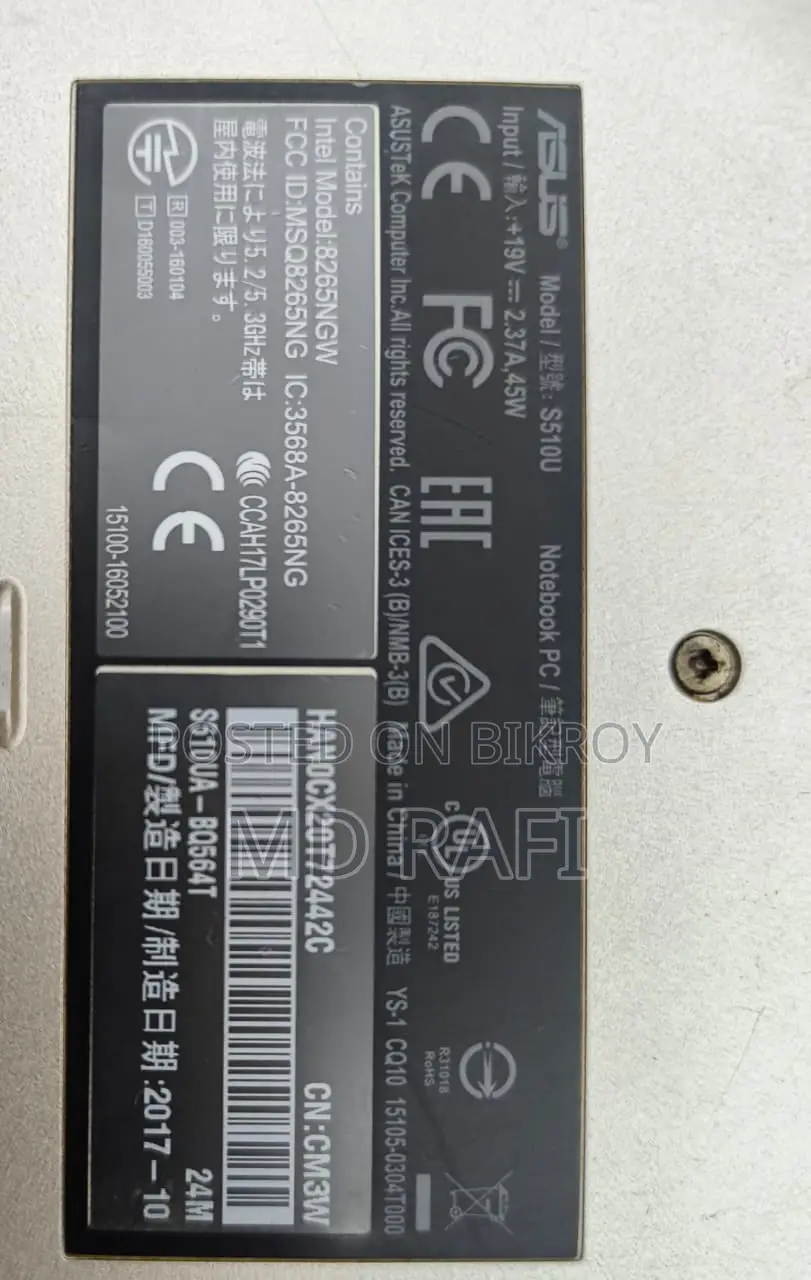 Laptop Asus 8GB Intel Core I5 SSD 256GB