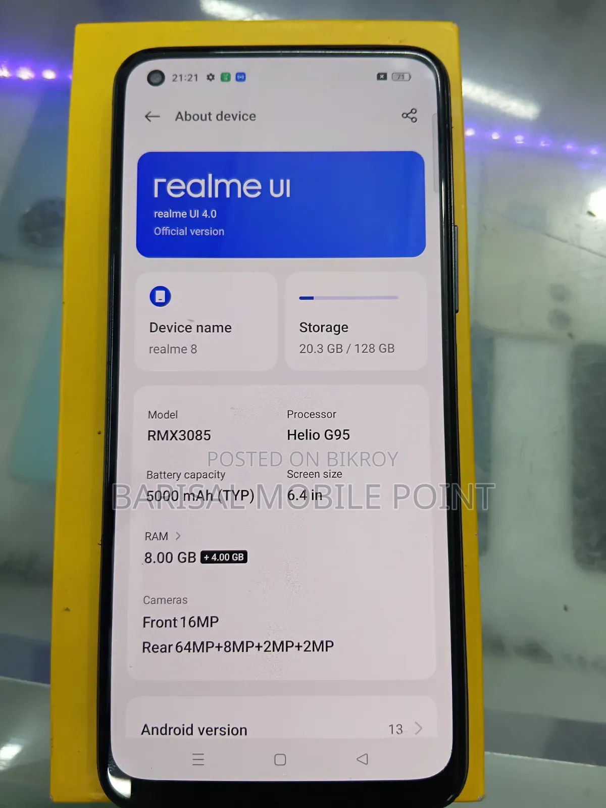 Realme 8 5G 128 GB Black