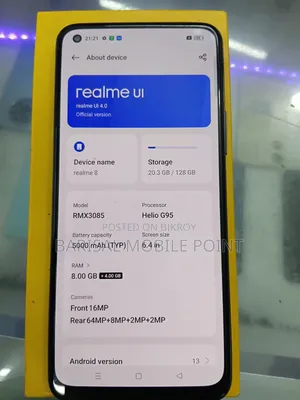 Realme 8 5G 128 GB Black