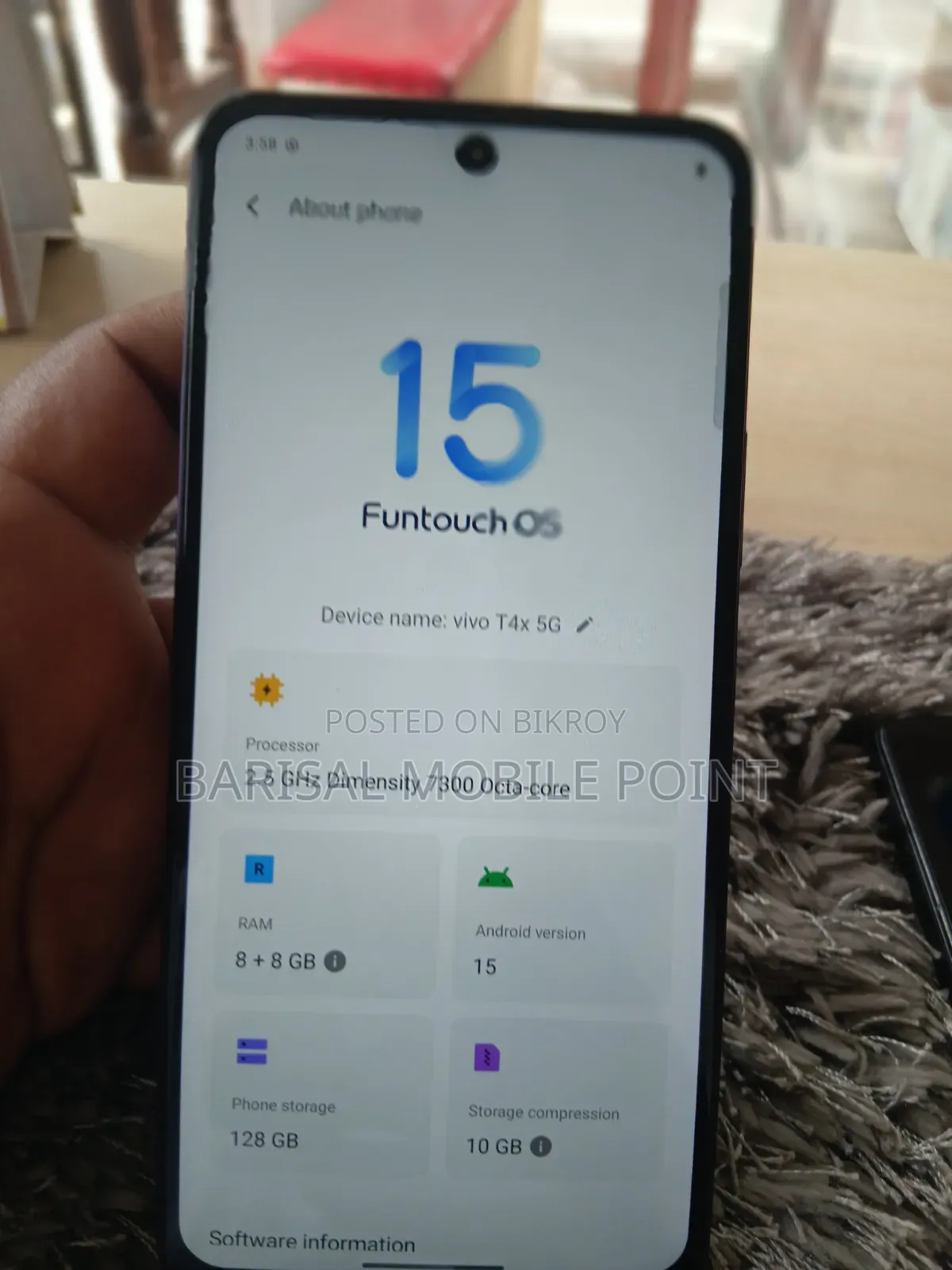 Vivo T4x 128 GB Purple