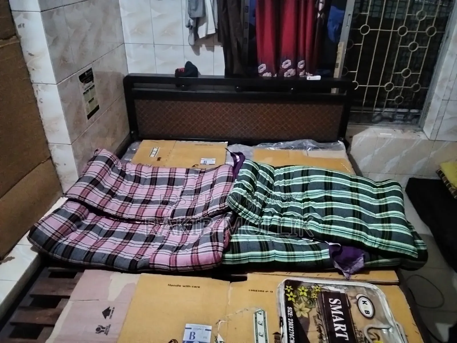 Semi-double bed used for only three months, looks brand new