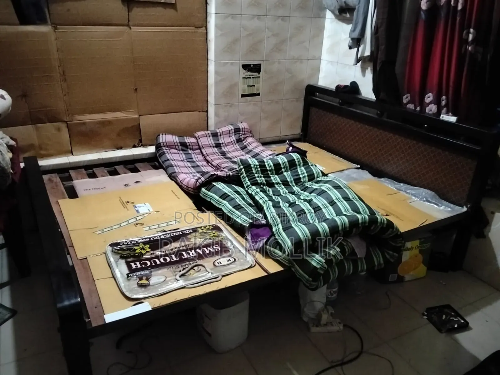Semi-double bed used for only three months, looks brand new
