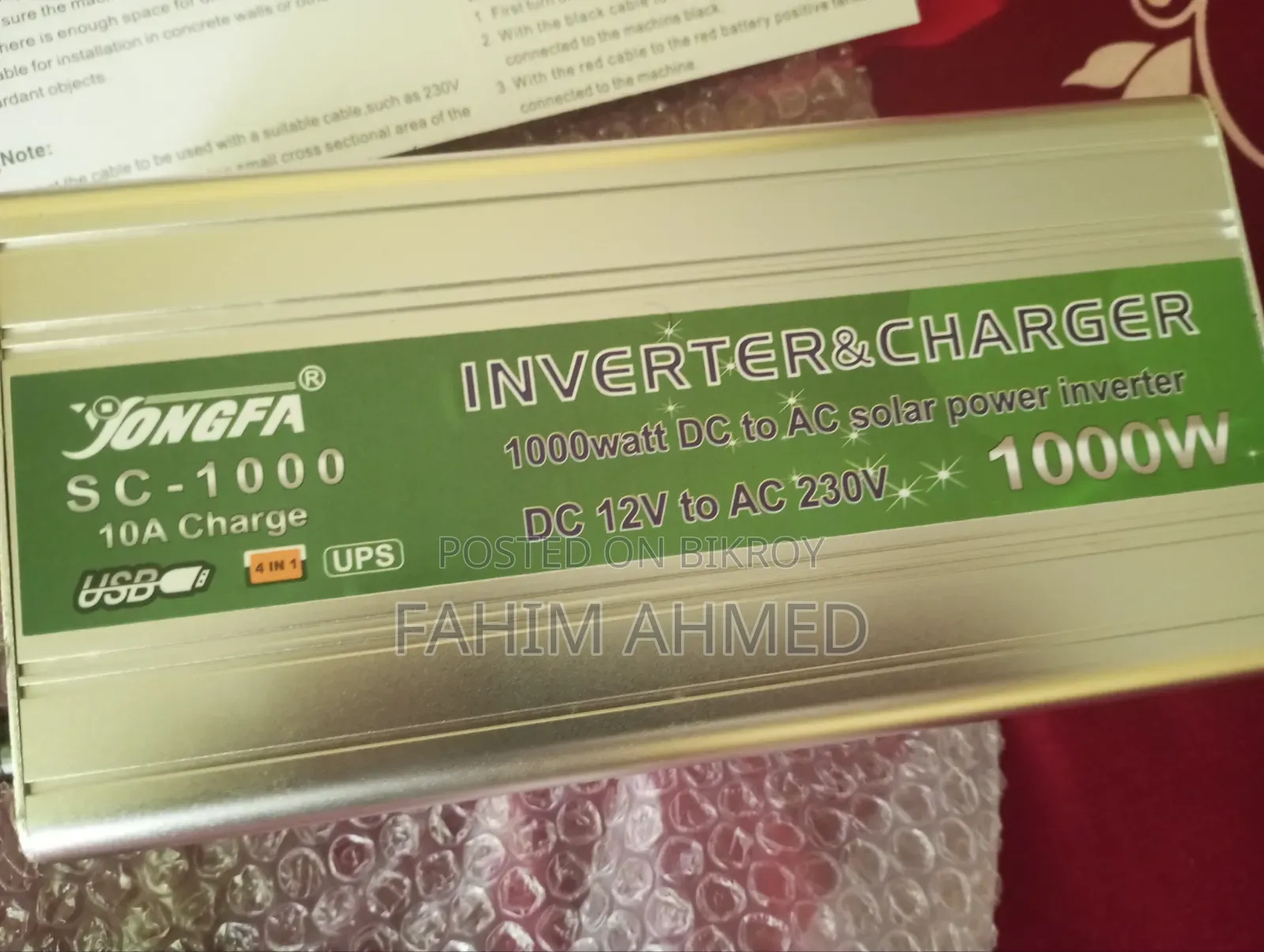 Jongfa 1000w Solar Inverter