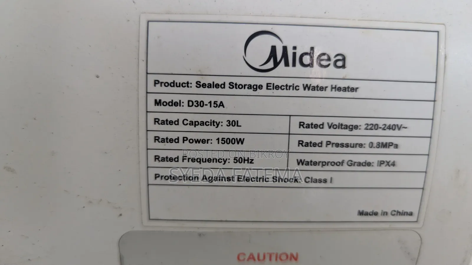 Midea Geyser / Water Heater
