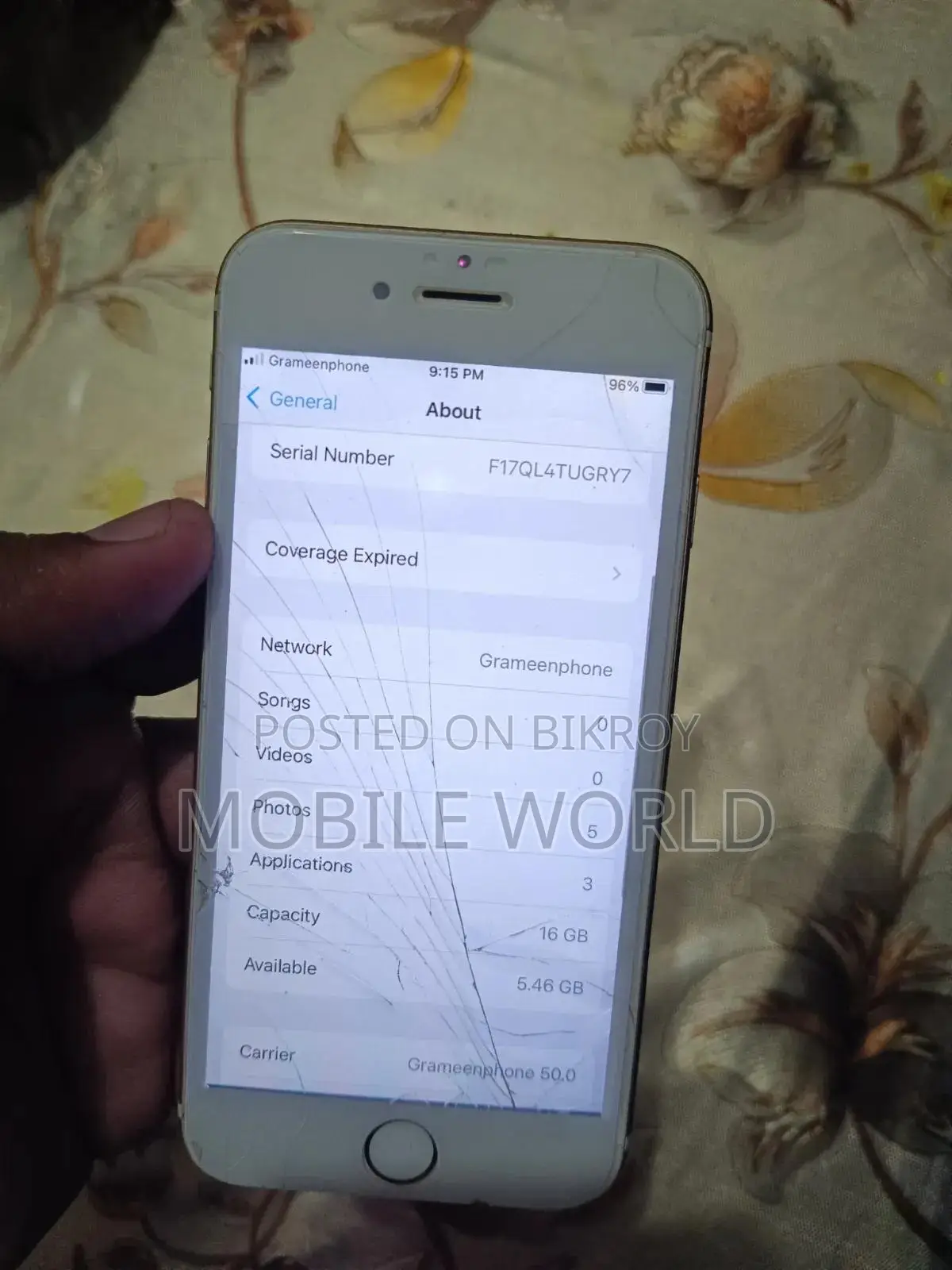 Apple iPhone 6s 16 GB Rose Gold