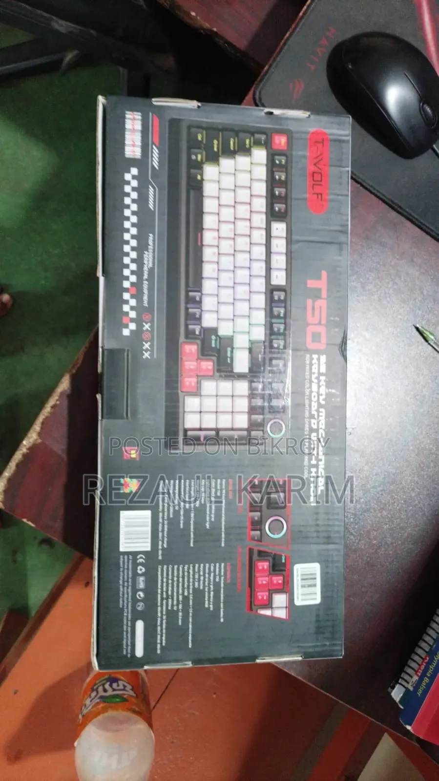 T-Wolf T50 Mechanical Keboard,Cw929 Onikuma Gaming Mouse