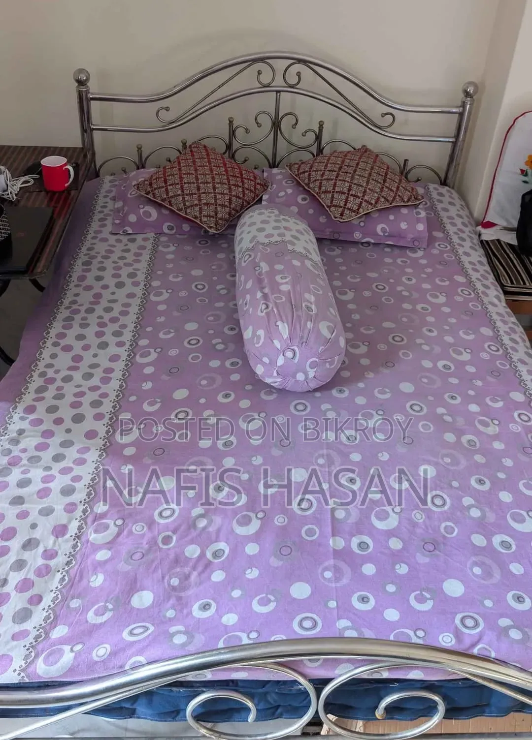 Stainless Steel Double Layer King Size Bed