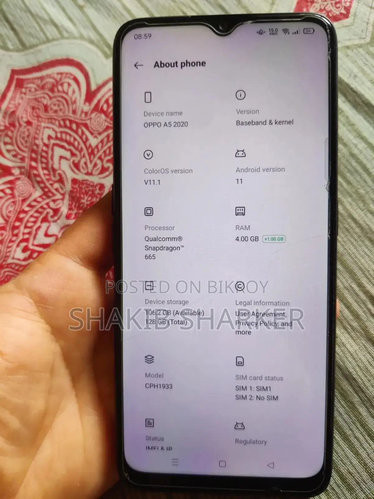 Oppo A5 4G 128 GB Black