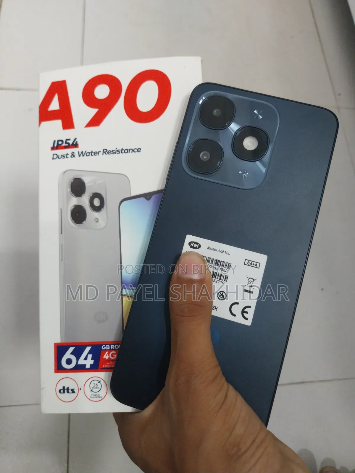 Itel A90 64 GB Black