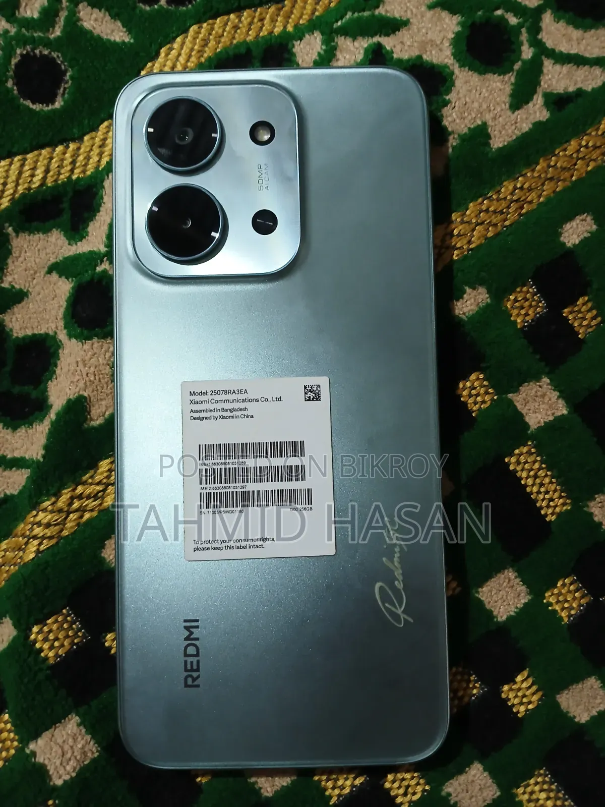 New Xiaomi Redmi 15C 4G 256 GB Blue