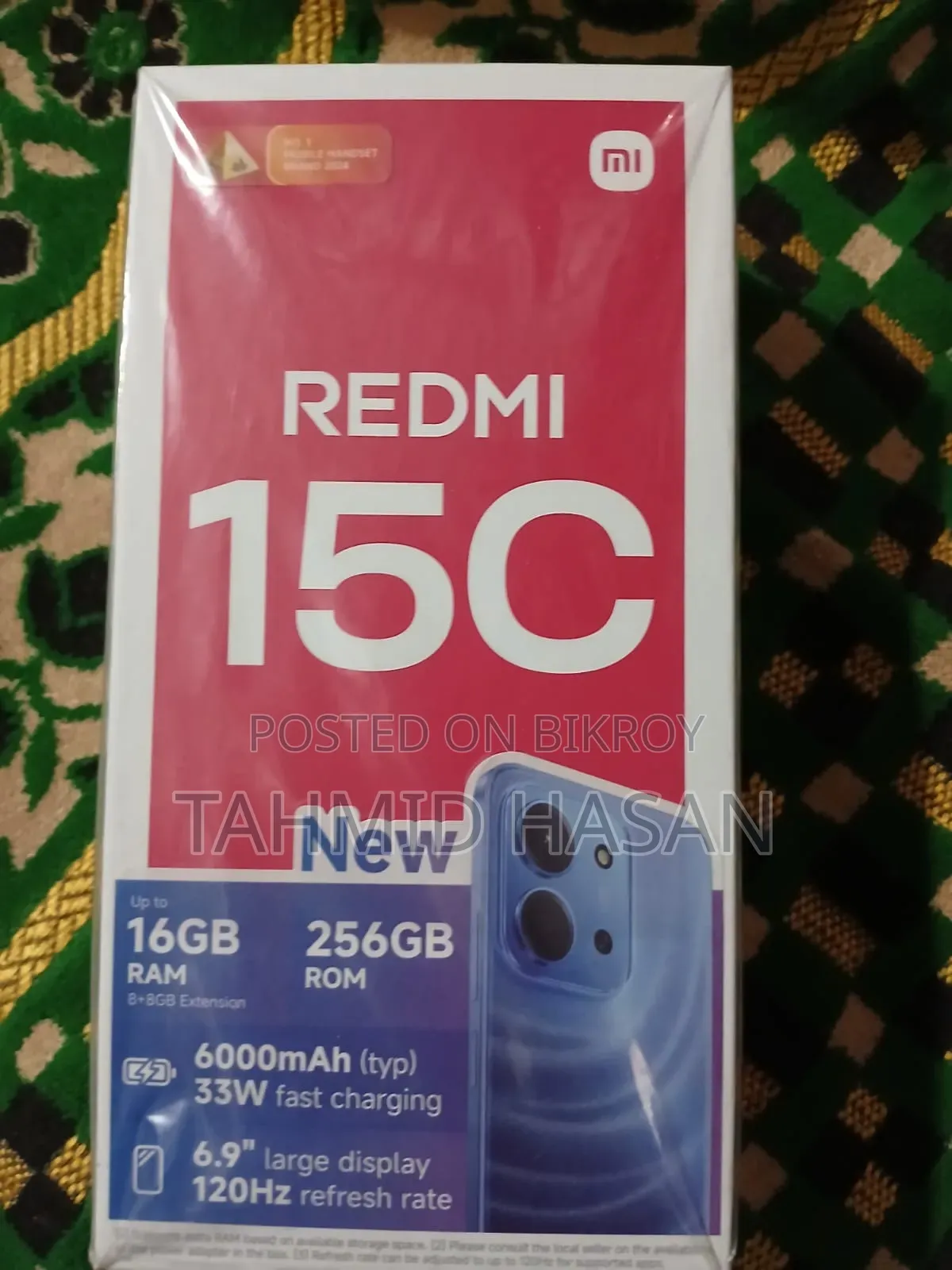 New Xiaomi Redmi 15C 4G 256 GB Blue