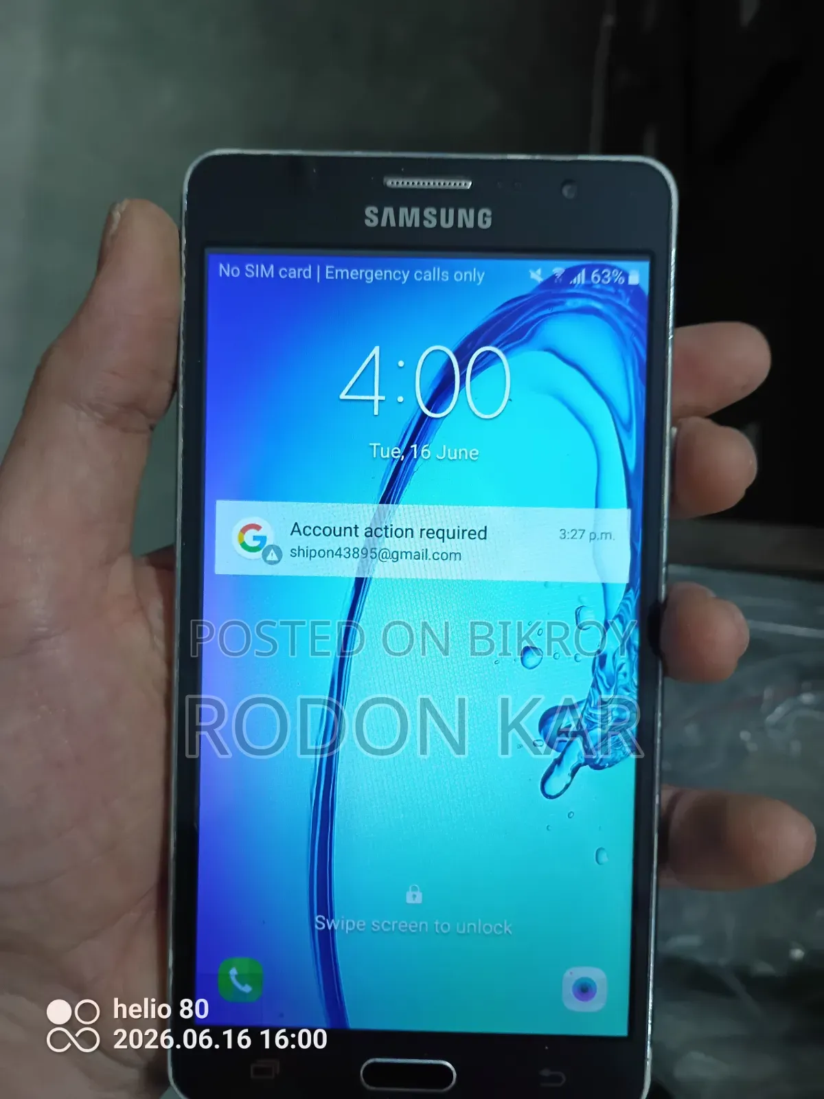 Samsung Galaxy On7 Pro 16 GB Black