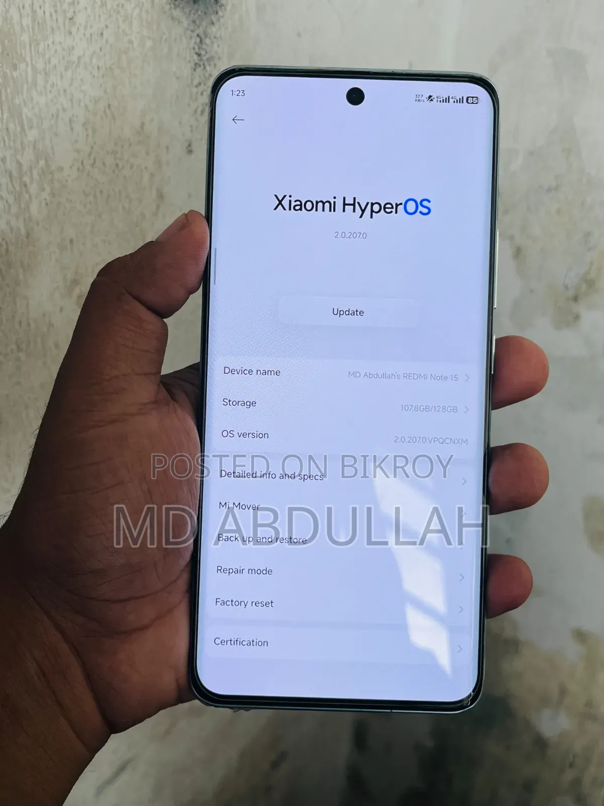 Xiaomi Redmi Note 15 128 GB