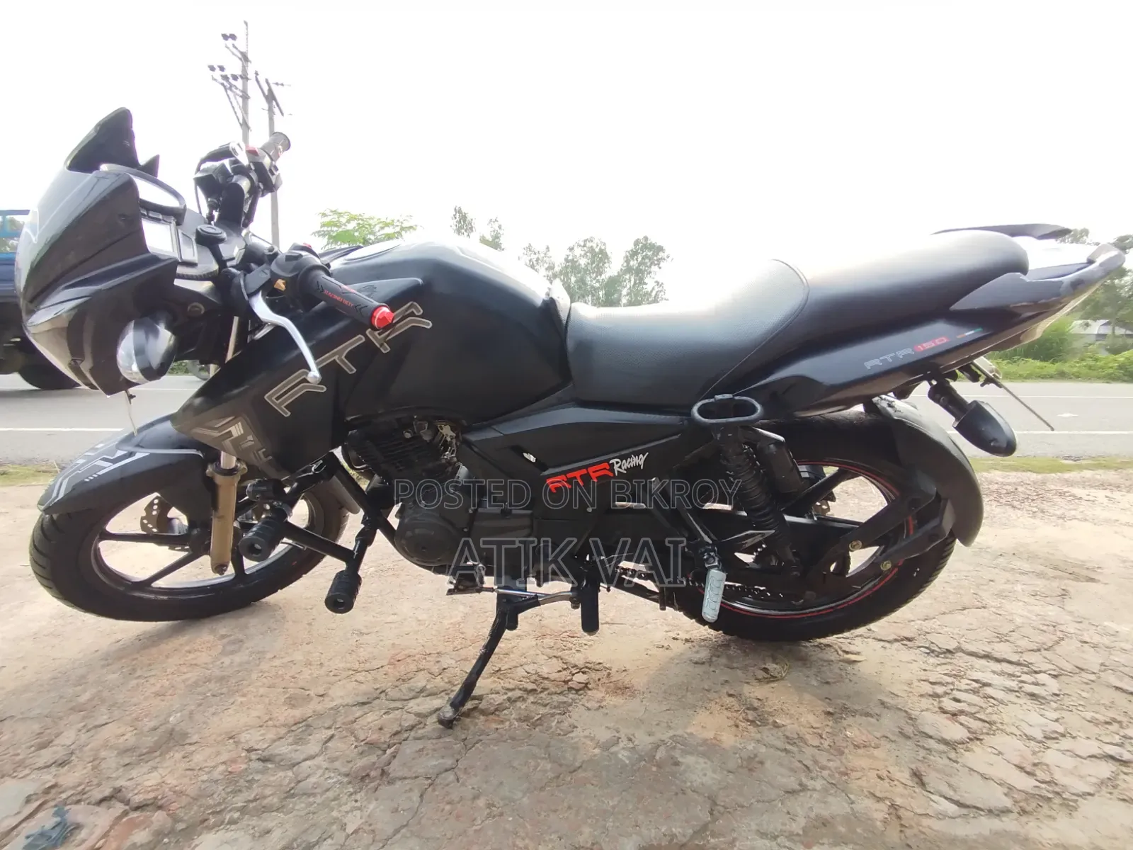 TVS Apache RTR 160 2V 2021 Black