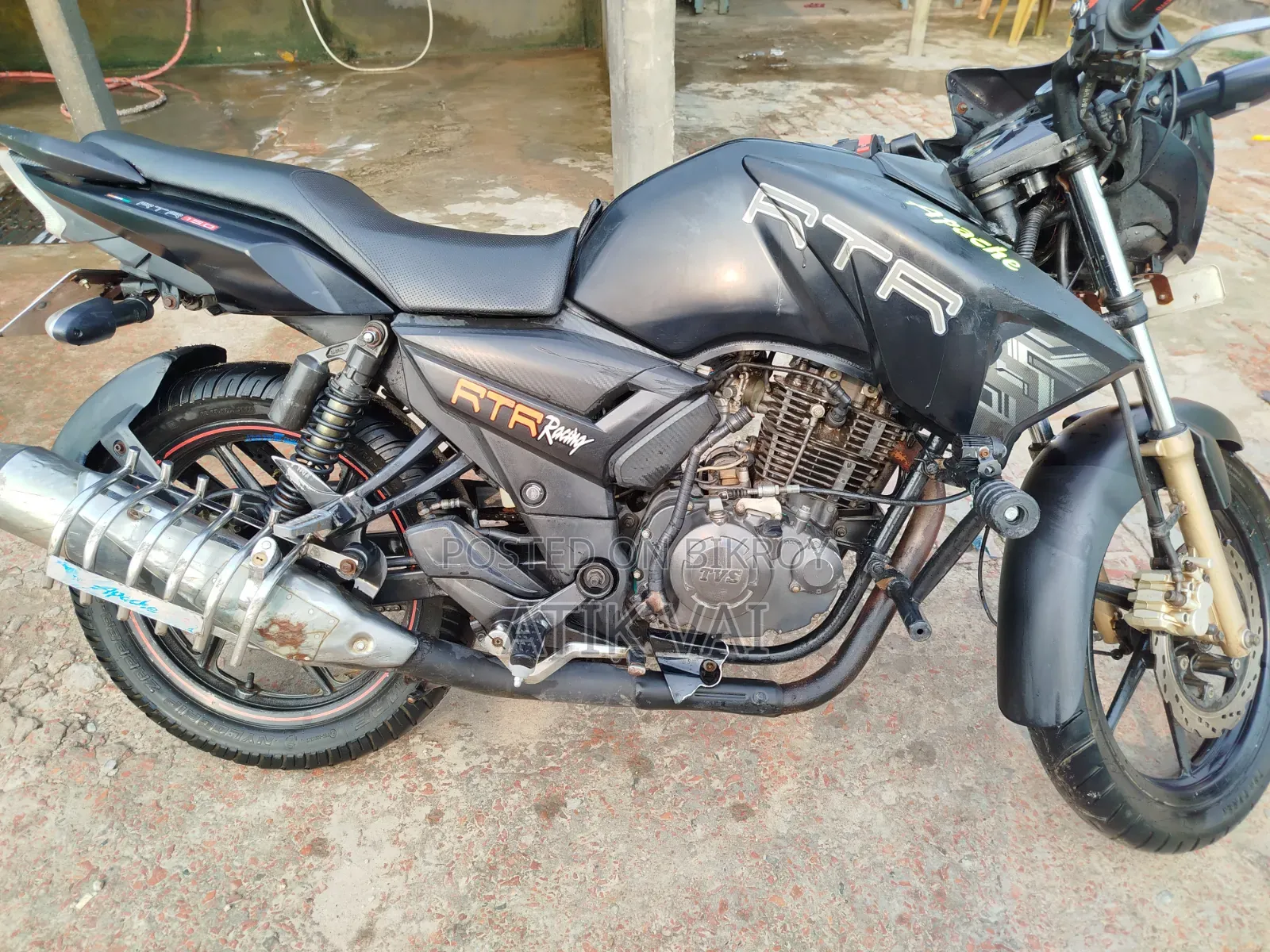 TVS Apache RTR 160 2V 2021 Black