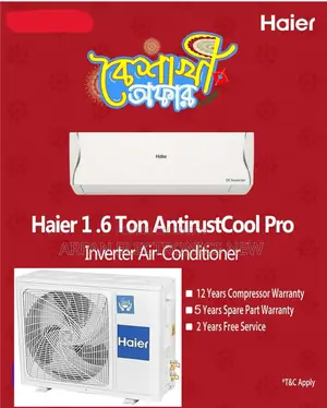 R32 Refrigerant Official Warranty Emi Available 1.5 Ton Haier Inverter