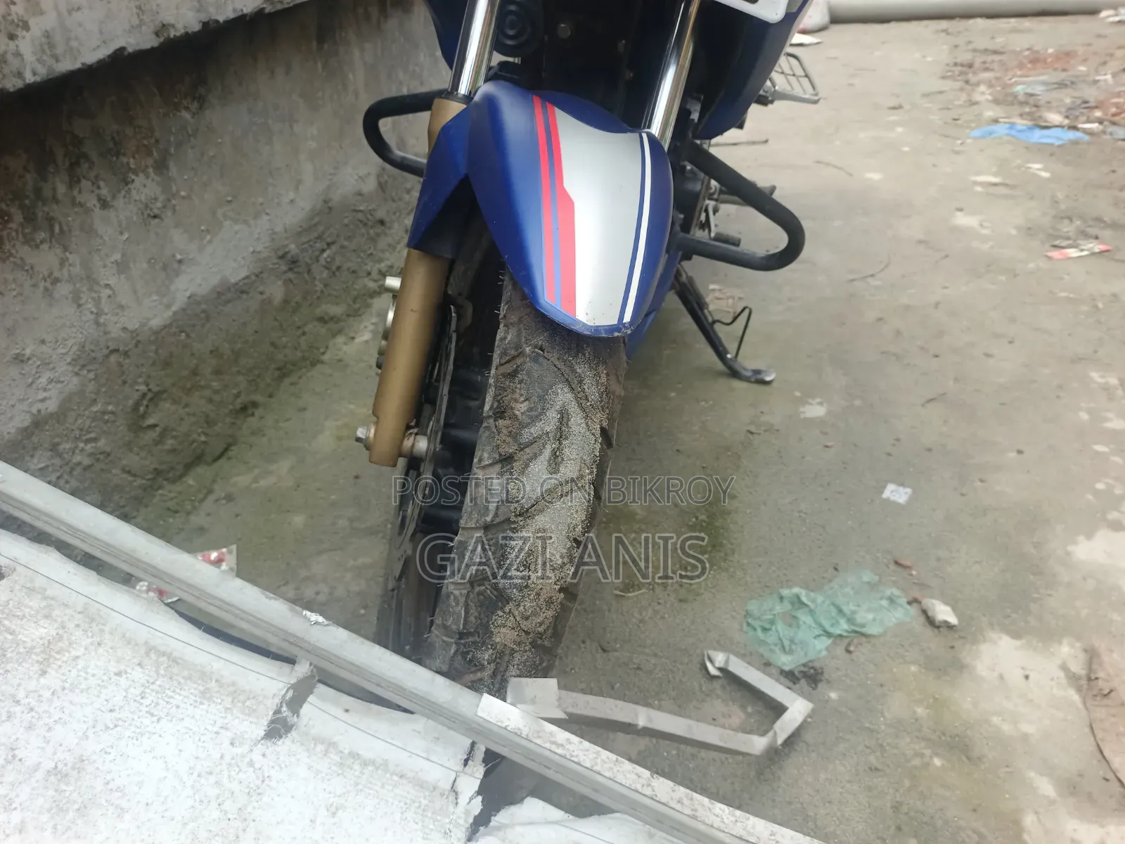 New TVS Apache RTR 160 2V 2024 Blue