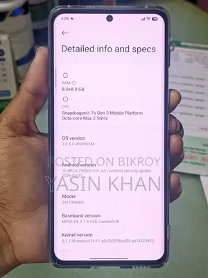 Xiaomi Redmi Note 14 Pro+ 5G ২৫৬ জিবি ব্লু
